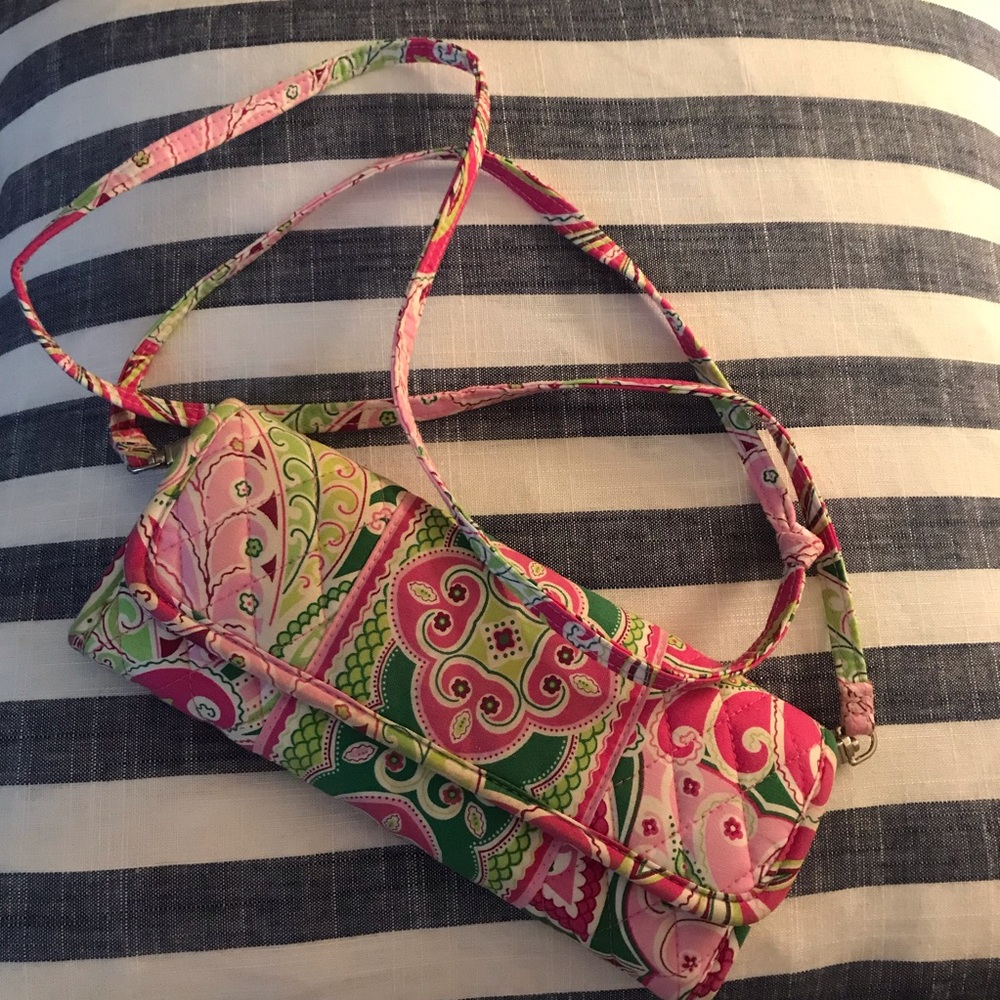 Vera Bradley wallet/clutch. Pink and green.